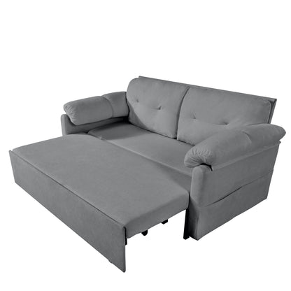 Grey Reversible Sleeper Sofa Chaise