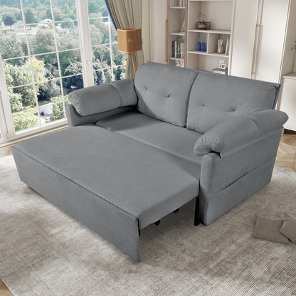 Grey Reversible Sleeper Sofa Chaise