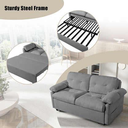 Grey Reversible Sleeper Sofa Chaise