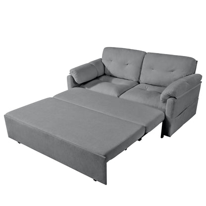 Grey Reversible Sleeper Sofa Chaise