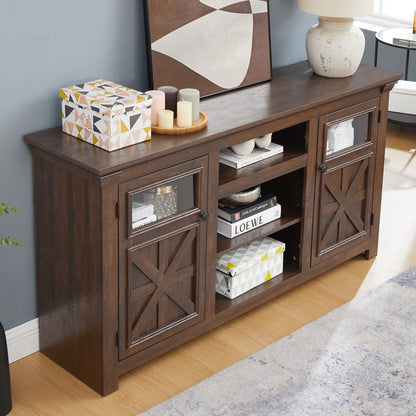 Farmhouse Timber TV Cabinet