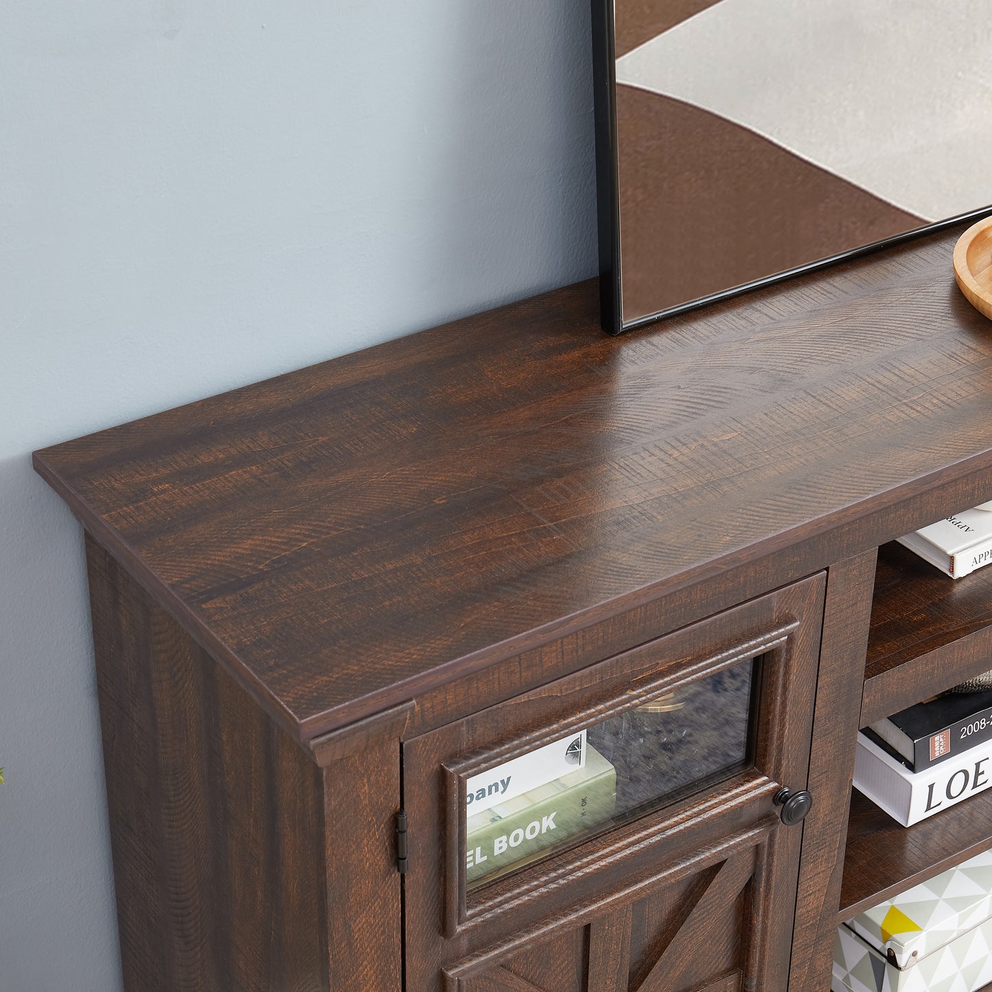 Farmhouse Timber TV Cabinet