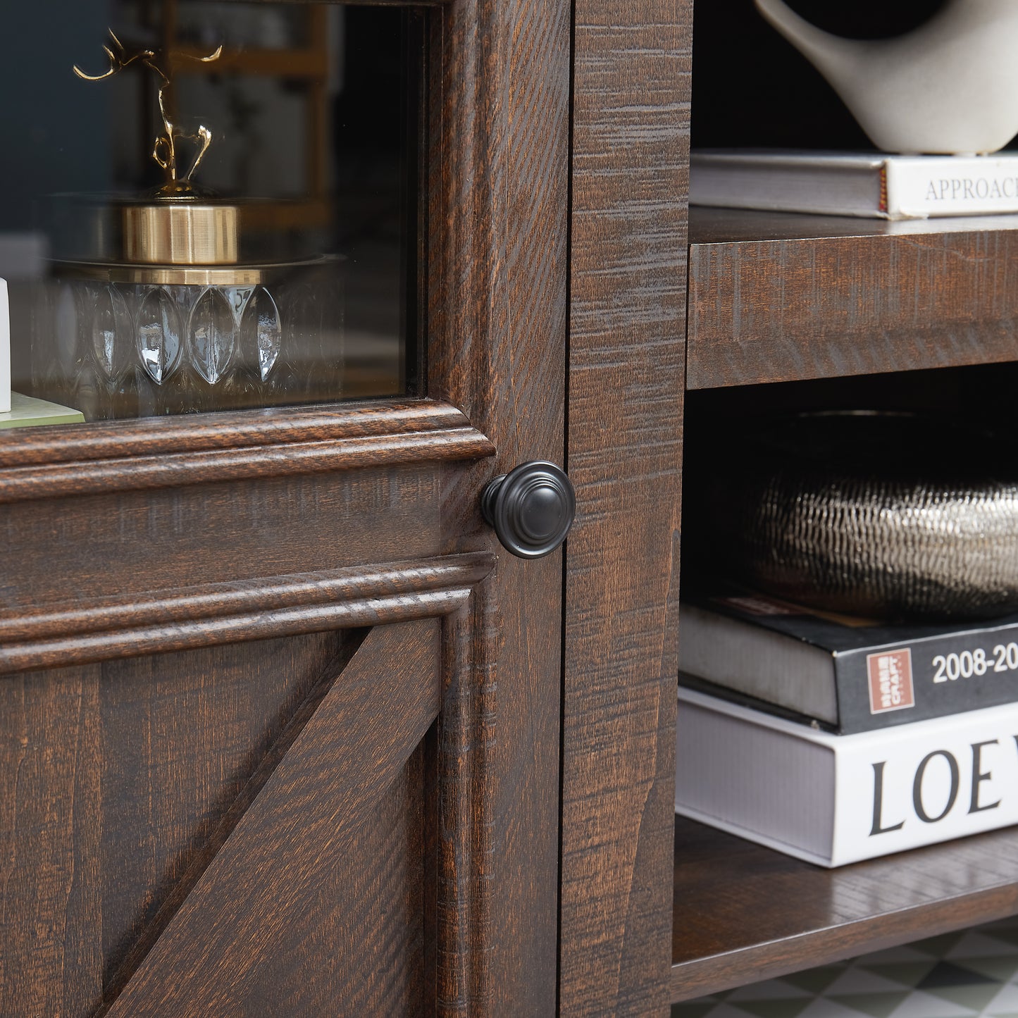 Farmhouse Timber TV Cabinet