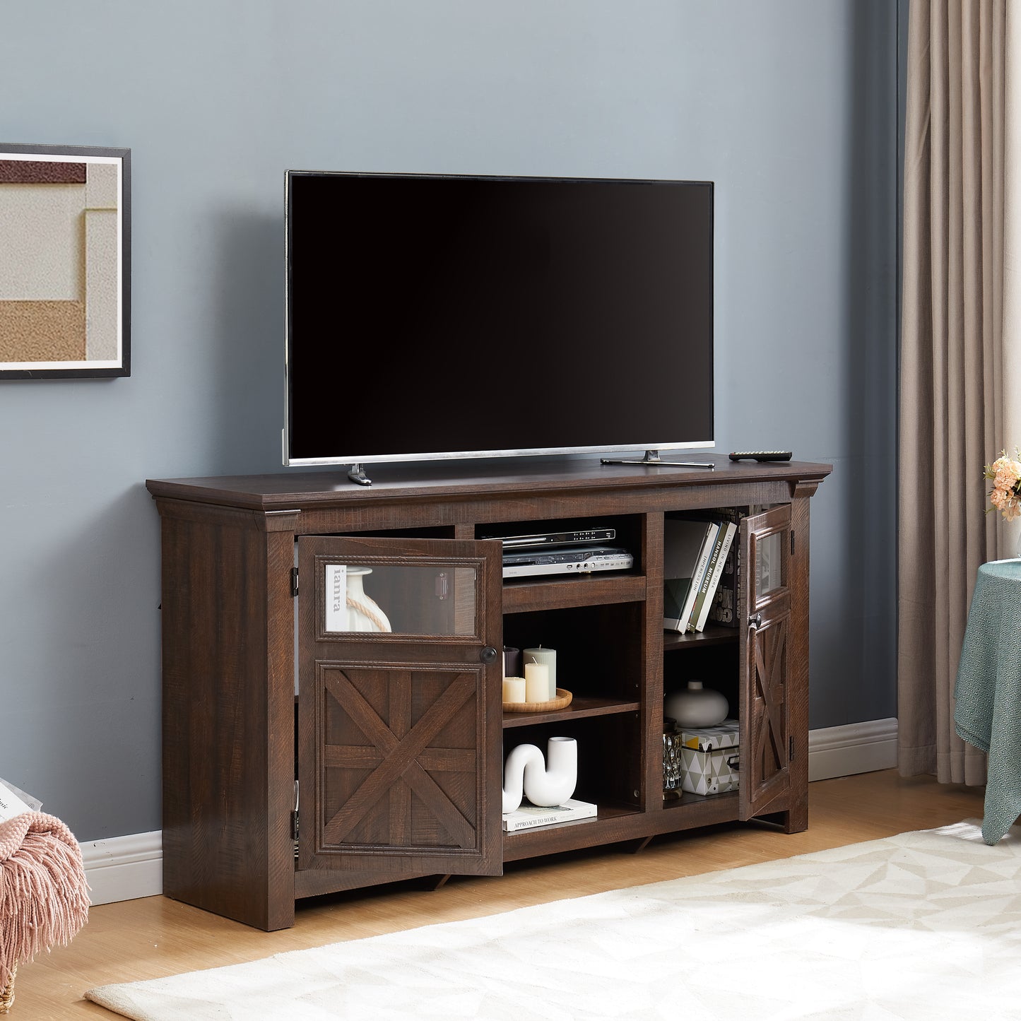 Farmhouse Timber TV Cabinet