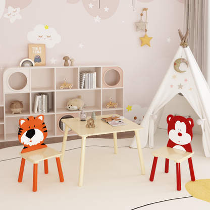 Animal Kids Table and Chairs Set