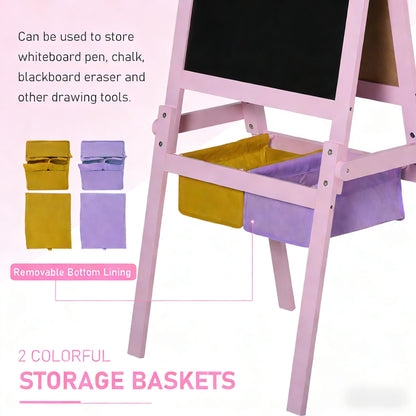 Kids Art Easel and Table Set