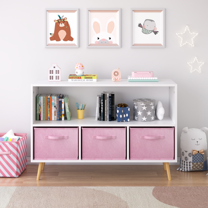 Kids Storage Cabinet with Drawers
