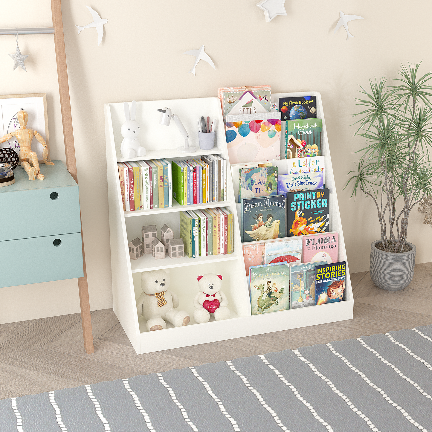 Kids Toy Storage Bookcase