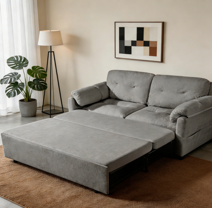 Grey Reversible Sleeper Sofa Chaise