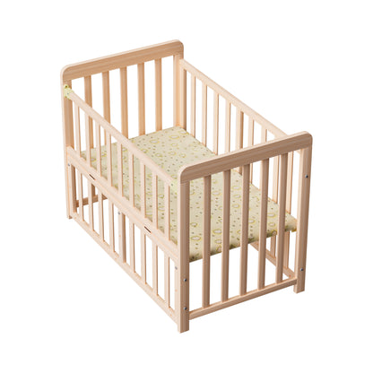 Wooden Baby Cot with Wheels